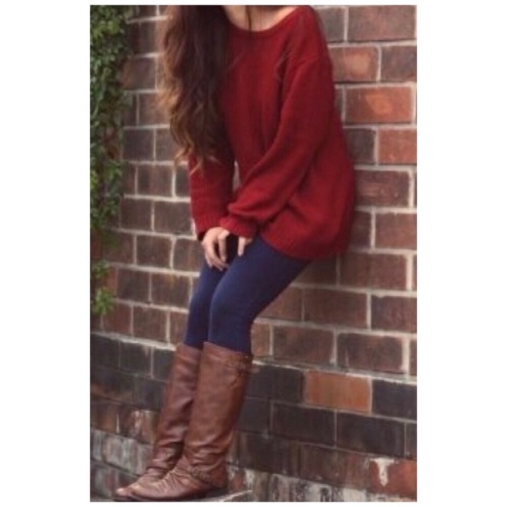 Navy high waist fleece lined leggings - Picture 1 of 1